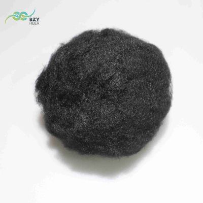 좋은 가격 64mm 블랙 도프 염색 재활용 비 실리콘화 도프 염색 비스코스 섬유 온라인으로