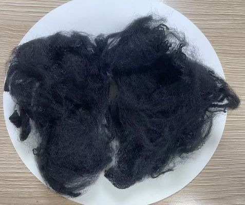 좋은 가격 폴리프로필렌 스테이플 섬유 6D × 100mm 자외선 저항성 검은색 온라인으로