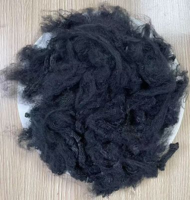 좋은 가격 버진 폴리에스터 스테이플 파이버 3D 150mm 검은색 온라인으로