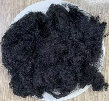 좋은 가격 폴리프로필렌 스테이플 섬유 9D 51mm 블랙 융점 160-170C 원자재 온라인으로