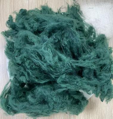 좋은 가격 검은 녹색 재활용 폴리에스터 스테이플 섬유 1.5D 38mm 온라인으로