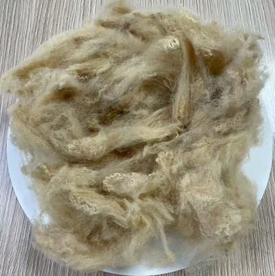 좋은 가격 6D 재활용 폴리에스테르 스테이플 섬유 51mm 베이지 고강도 온라인으로