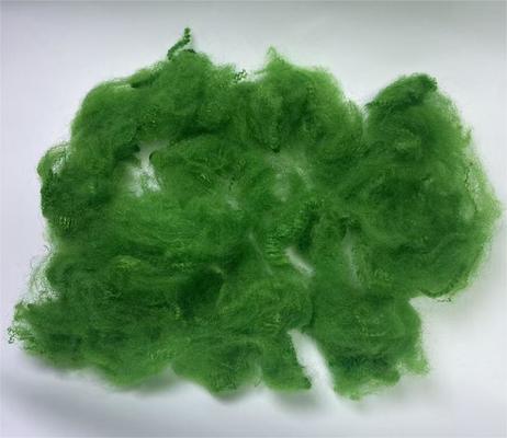 좋은 가격 Recycled Polyester Staple Fiber 4.5D 51mm Green with 0.4-0.5% Moisture Regain and Excellent UV Resistance 온라인으로