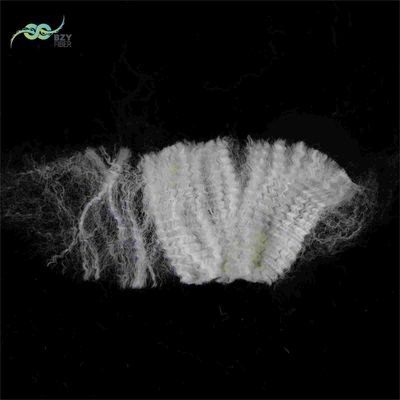 사용자 정의 크림 재활용 합성 스테이플 섬유 흰색을 채우기 위해