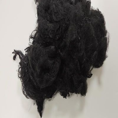 좋은 가격 저렴한 가격으로 재활용된 검은색 PP 섬유 3D*76mm 폴리프로필렌 스테이플 섬유 온라인으로
