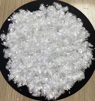 좋은 가격 폴리 프로필렌 폴리 에틸렌 콘크리트 섬유 4.5mm 흰색 온라인으로
