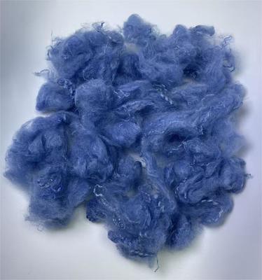 좋은 가격 2.5D 51mm Blue Recycled Polyester Staple Fiber Lightweight and UV Protected 온라인으로